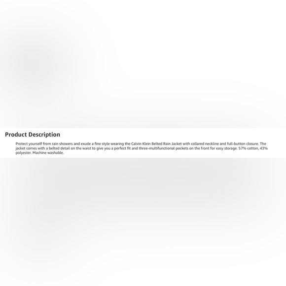 Calvin Klein Belted Rain Jacket in Sand - Size XL - NWT - Picture 4 of 14